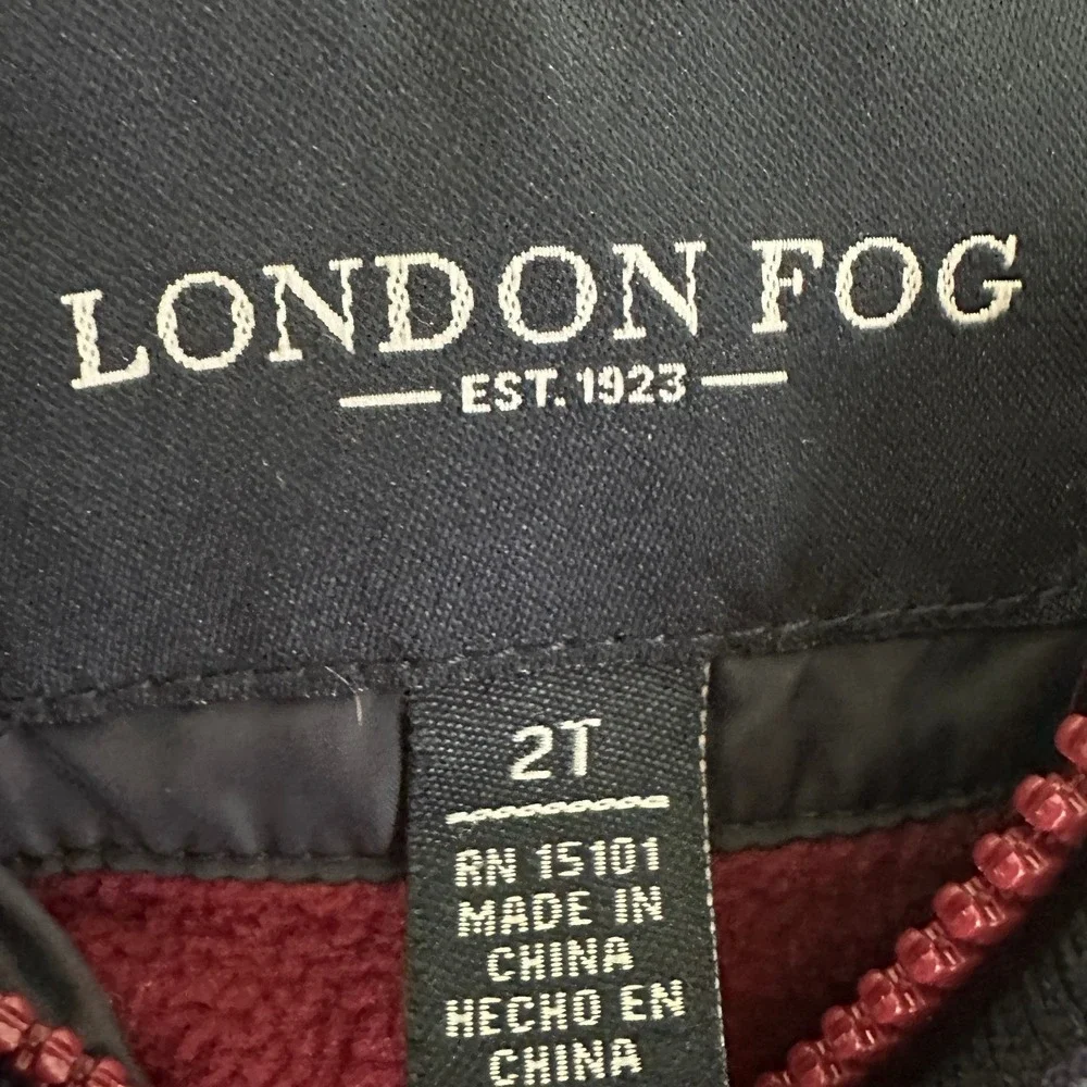 London Fog Toddler Jacket size 2T Black/Gray